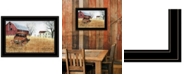 Trendy Decor 4U Granddad's Old Truck by Billy Jacobs, Ready to hang Framed Print, Black Frame, 21" x 15"